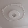 Ekena Millwork 93 3/8-in. OD x 86 5/8-in. ID x 3 3/8-in. W x 1-in. P Shell Ceiling Ring Kit CRK93SH